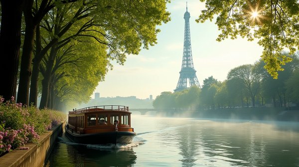 Les jardins parisiens accessibles en bateau-bus sur la seine